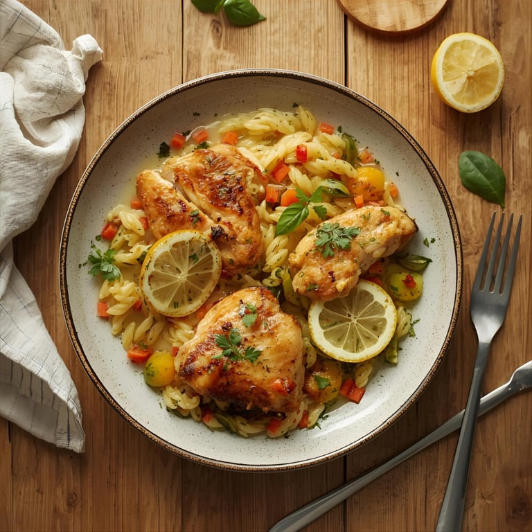 poulet citron orzo noemie cuisine