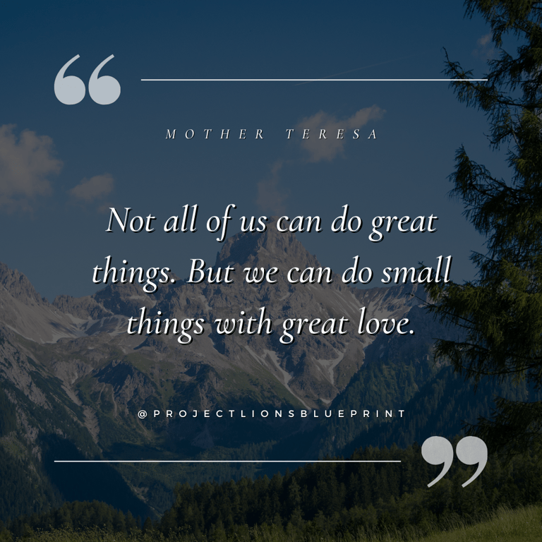 Mother Teresa Inspirational Quote