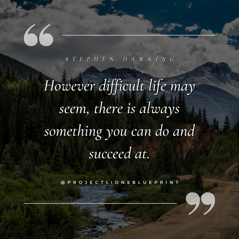 Stephen Hawking Inspirational Quote