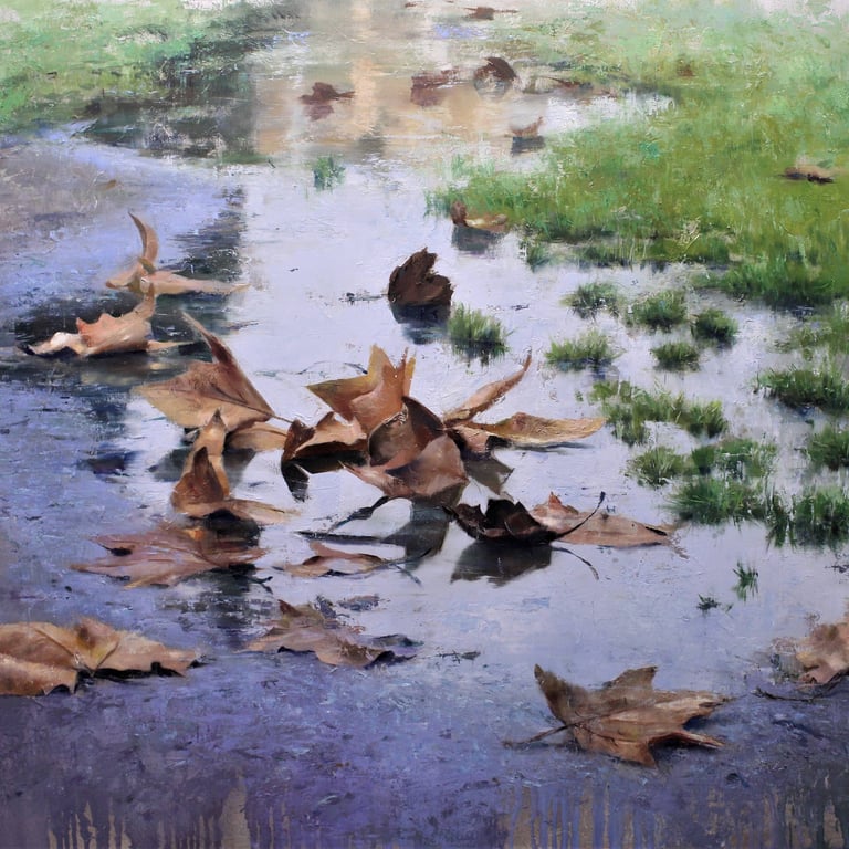 AUTUM LEAVES 81 X 100