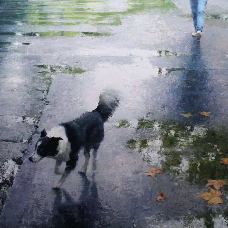 COMPOSICION EN DIA MOJADO 92 X 122