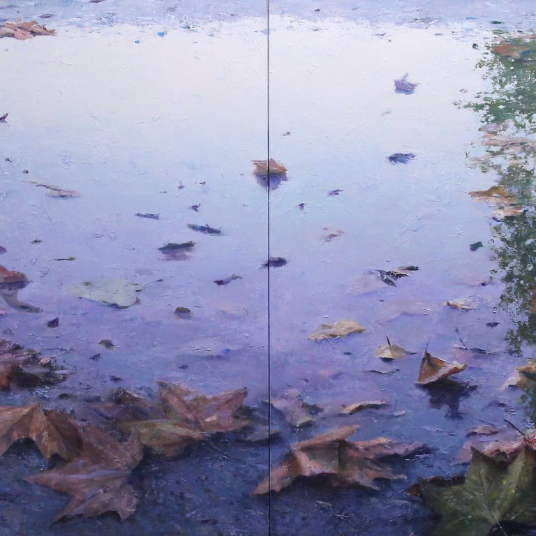 TIERRA Y AGUA (DIPTICO) 100 X 200