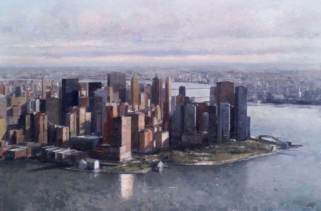 VISTA AEREA NY 122 X 80