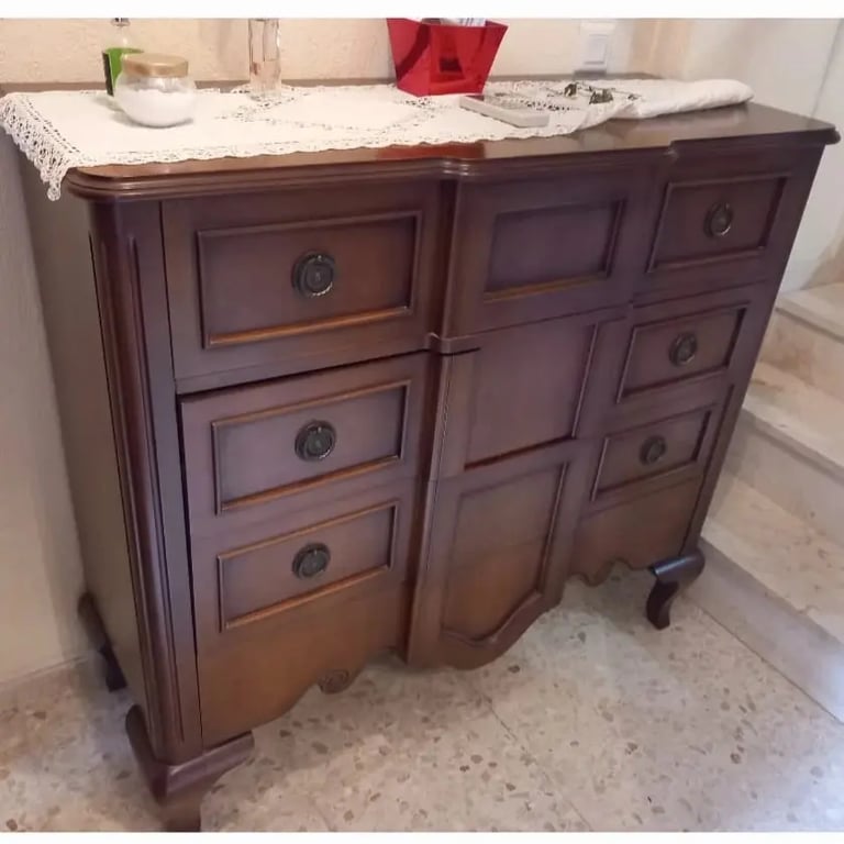 mueble recibidor de madera