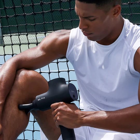 Muscle massage gun designed for deep tissue therapy
