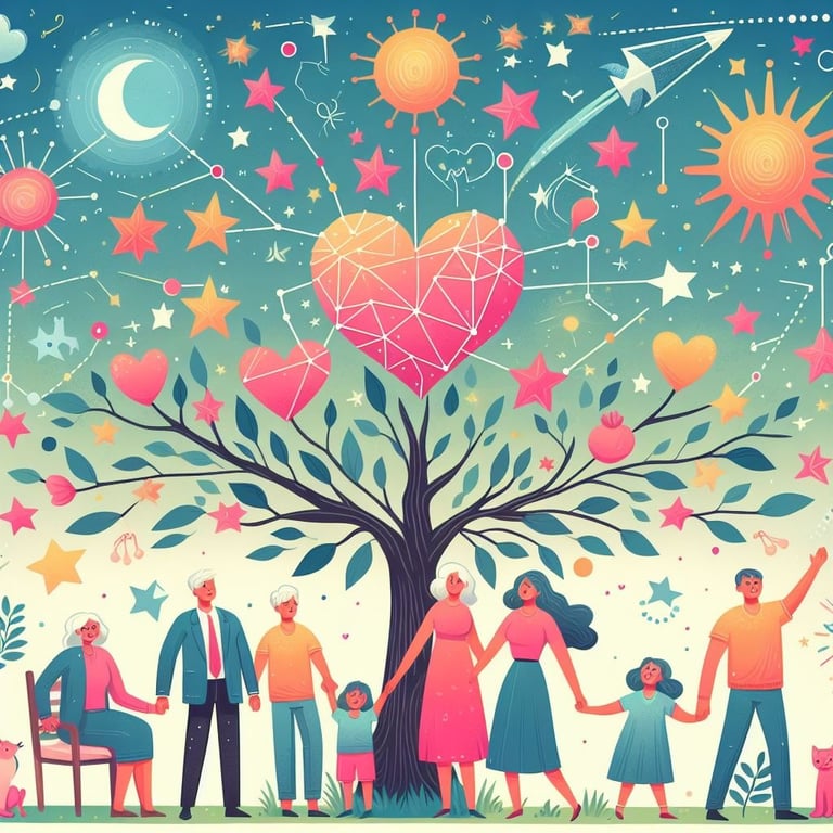 constellations familiales pacification de l'arbre généalogique Le Chemin de la Chouette 44