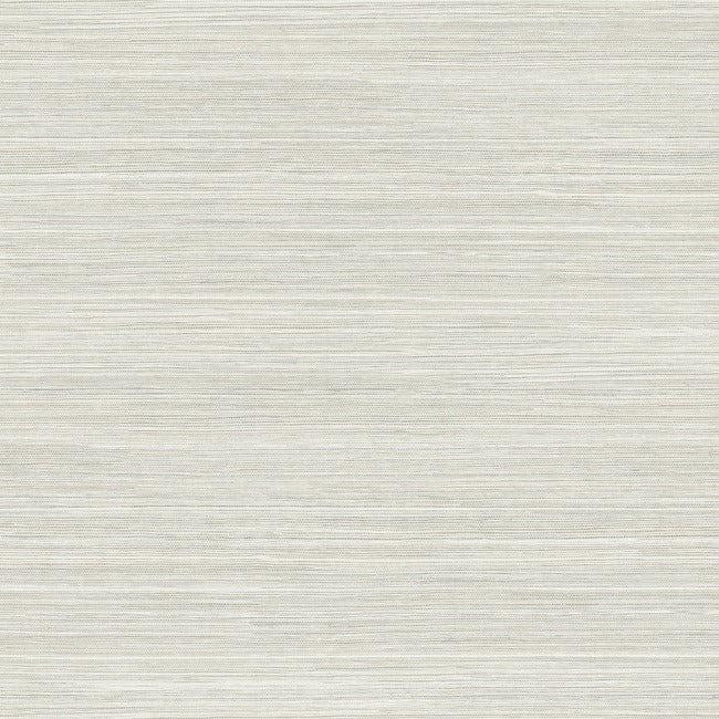 Light beige textured grasscloth wallpaper with a horizontal woven linen fabric pattern.
