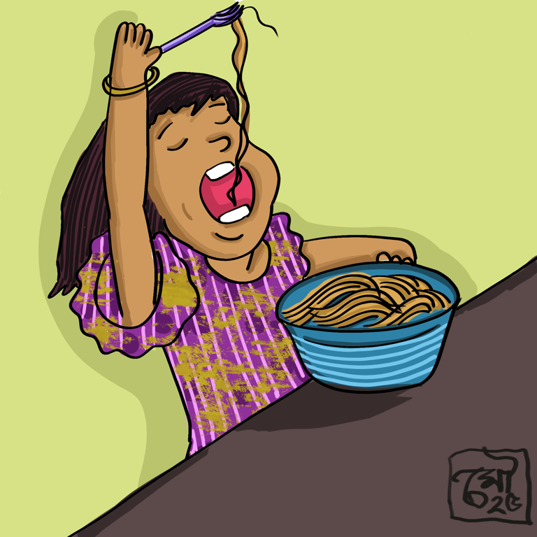 Character illustrations- Spaghettis  