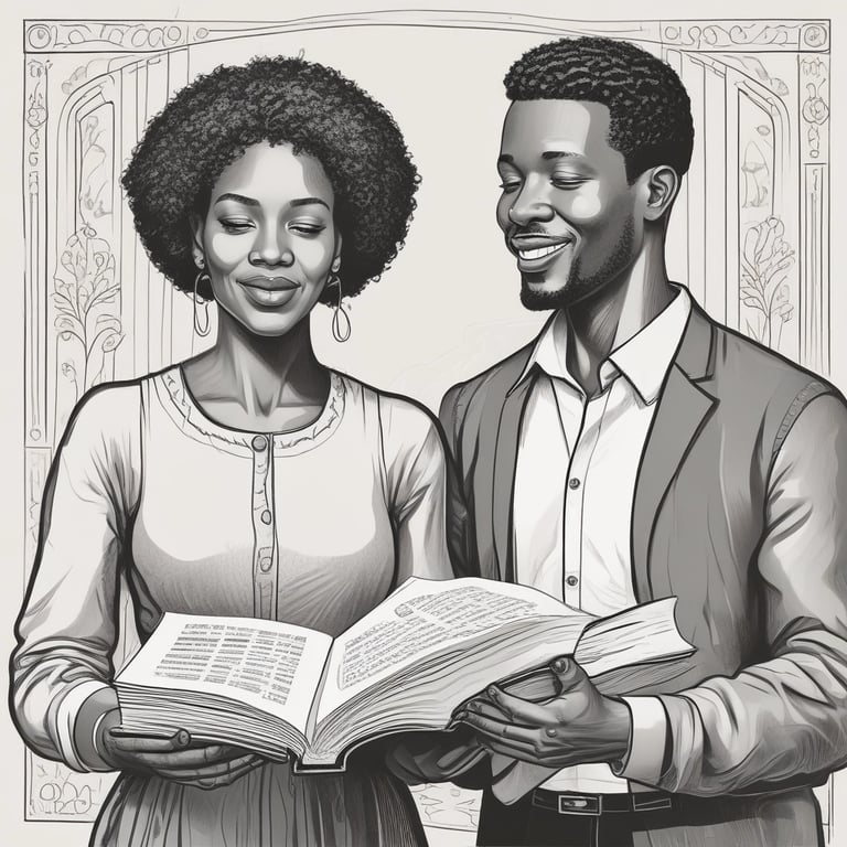 a black and white image of a group of black men