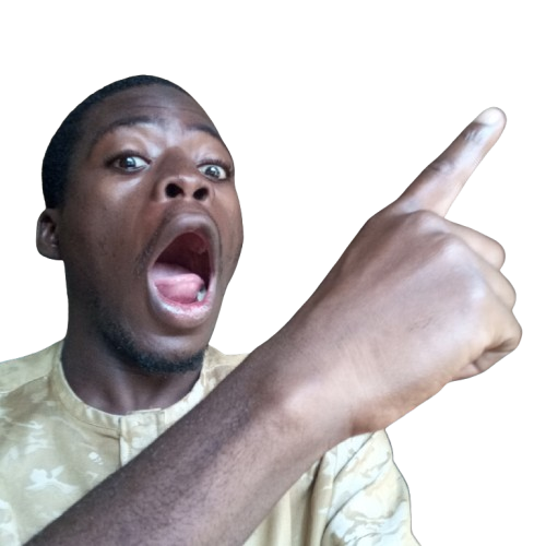 a man with a surprised expression on his face