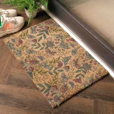 Outdoor Mat with a butterflies pattern