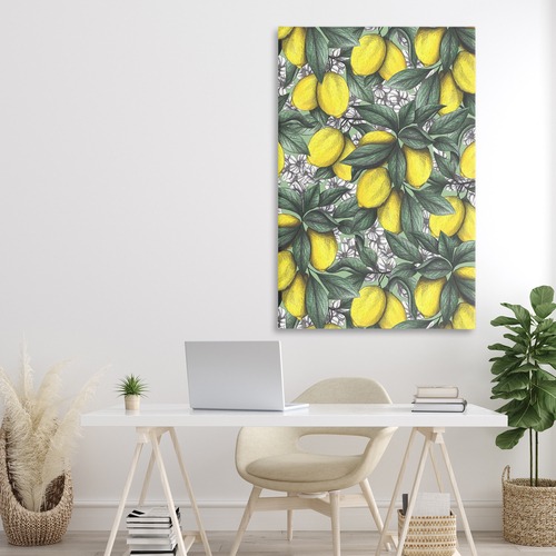Living Room with Lemons Wall Art