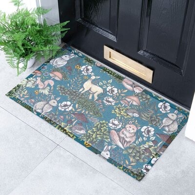 Outdoor Mats with a woodland animals pattern