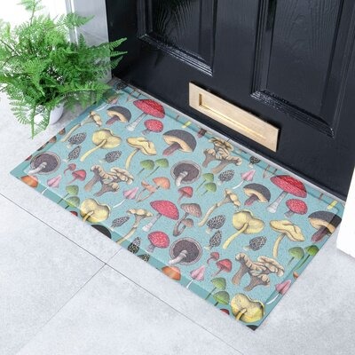 Outdoor Mat with a mushrooms pattern