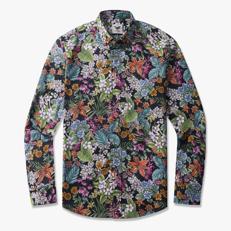 Men's Shirt with a Floral Pattern
