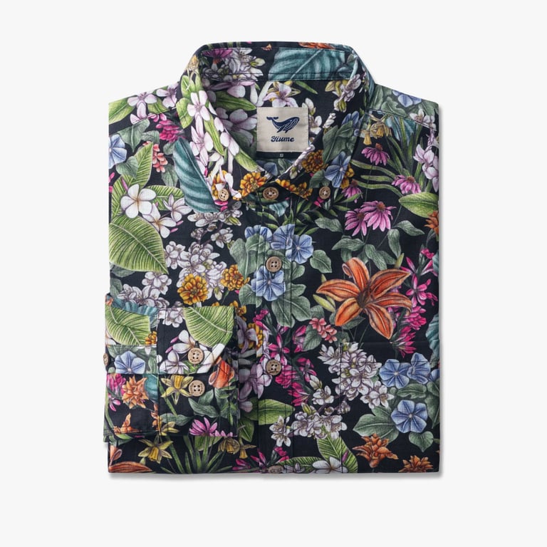 Men's Shirt with a Floral Pattern