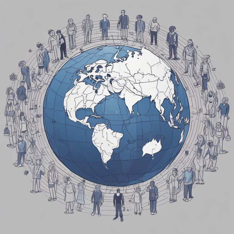 A diverse group of AI professionals collaborating on innovative projects.