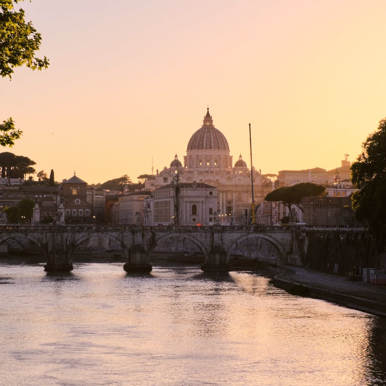 Fotografia di Città del Vaticano dal ponte