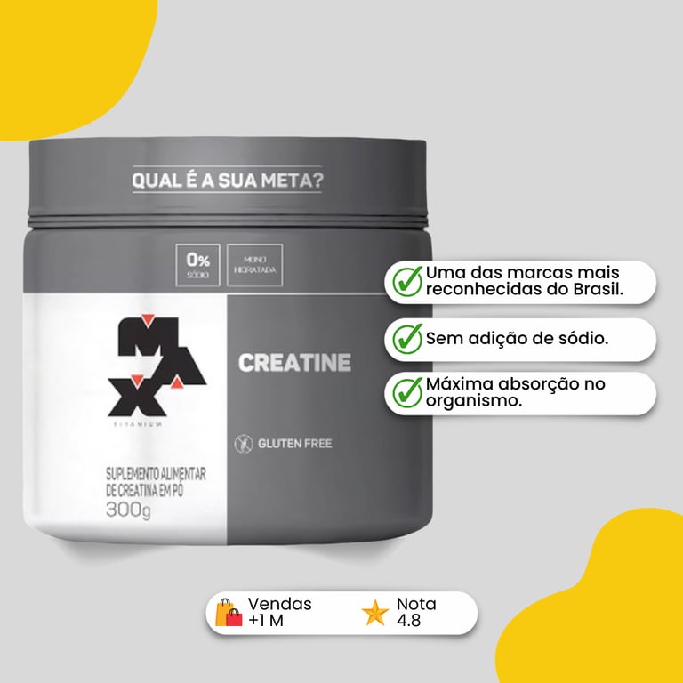 creatina max titanium 300g