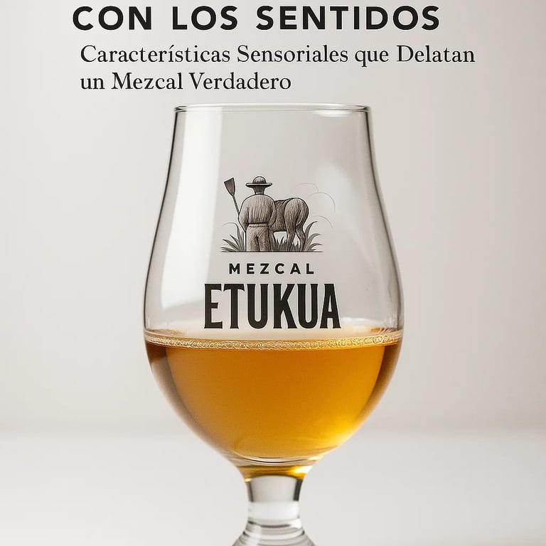 Una copa de mezcal  de etukua 