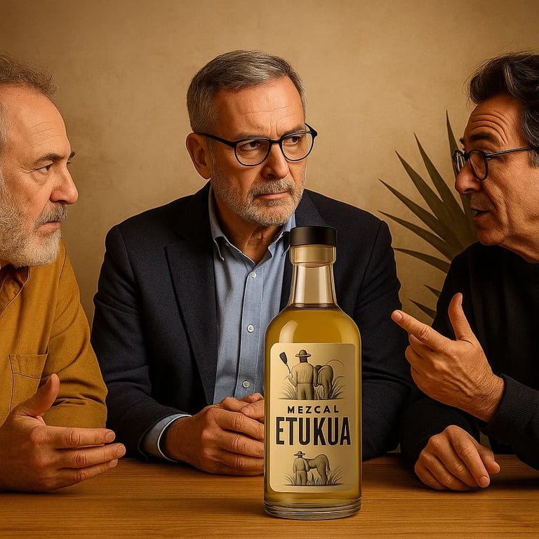Especialistas en mezcal compartiendo opiniones sobre procesos artesanales auténticos