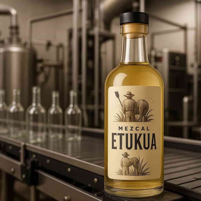 Línea de producción automatizada para mezcal industrial