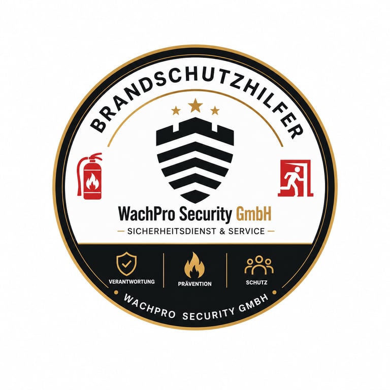 Brandschutzhelfer von WachPro Security GmbH sorgt für vorbeugenden Brandschutz in einem Unternehmens