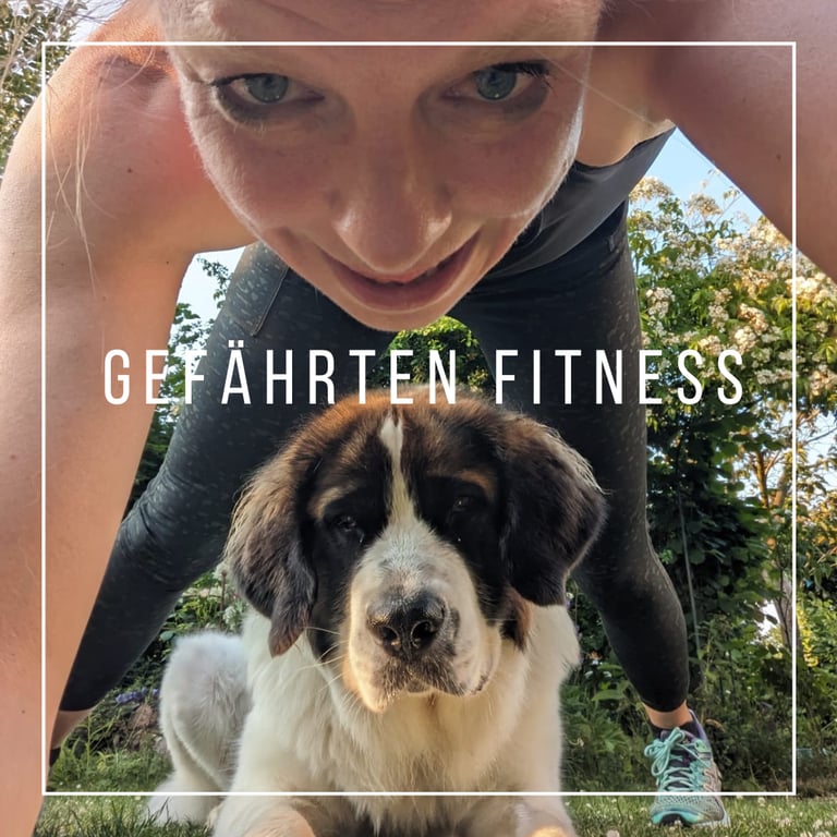 Fitness Übung mit Hund