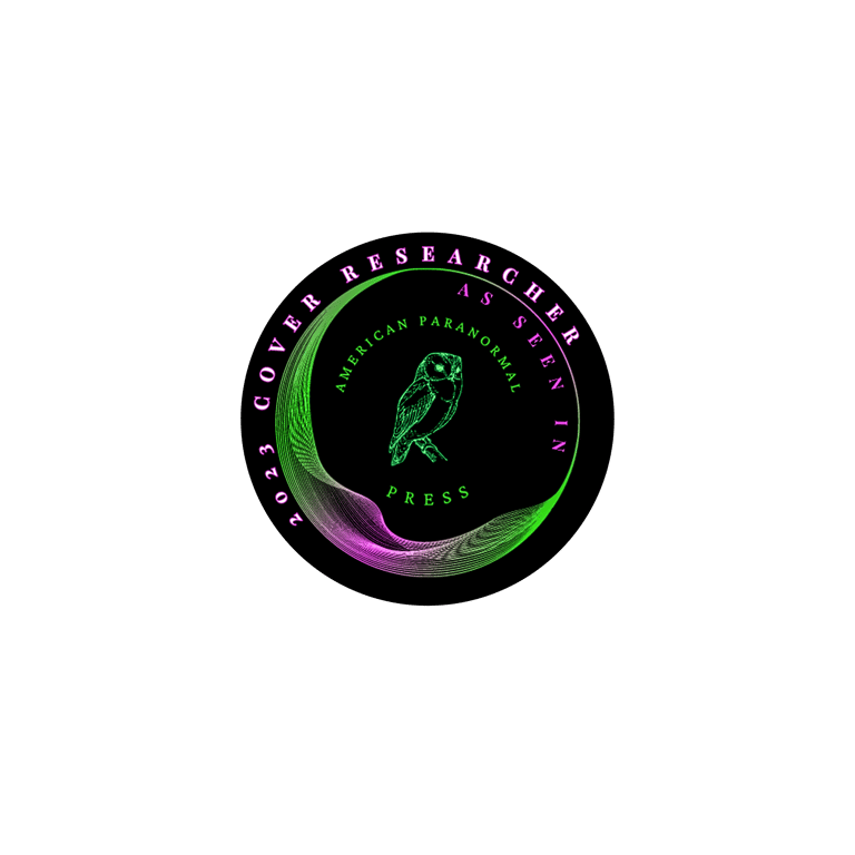 2023 Cover Researcher Badge for American Paranormal Magazine Pablo Cordova with  Boozy Bros