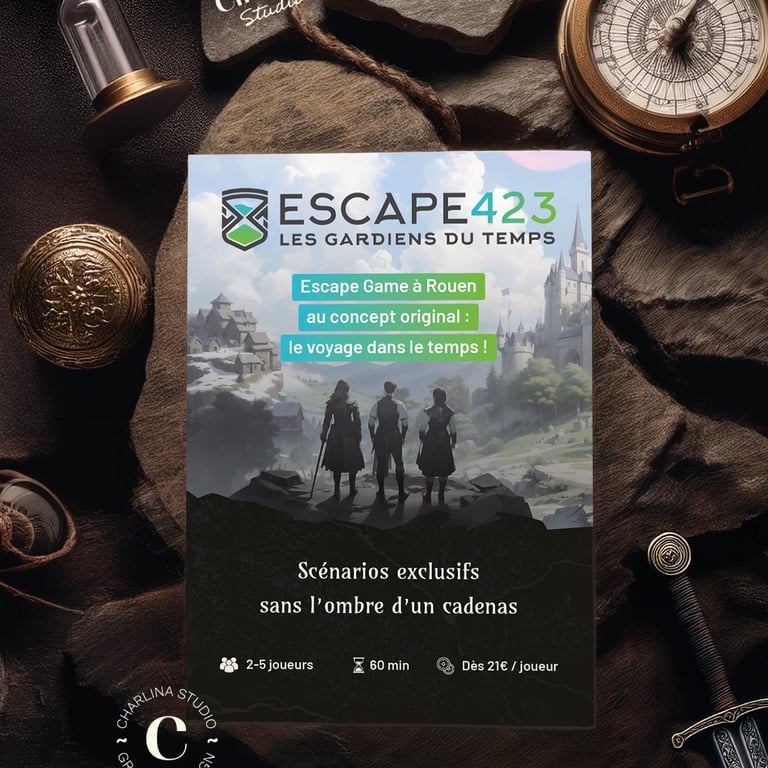 Création de flyer pour Escape 423, vue recto