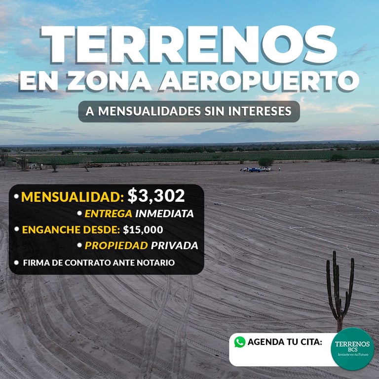 venta de lotes, terrenos en la paz, cerca del aeropuerto, inversion, a meses