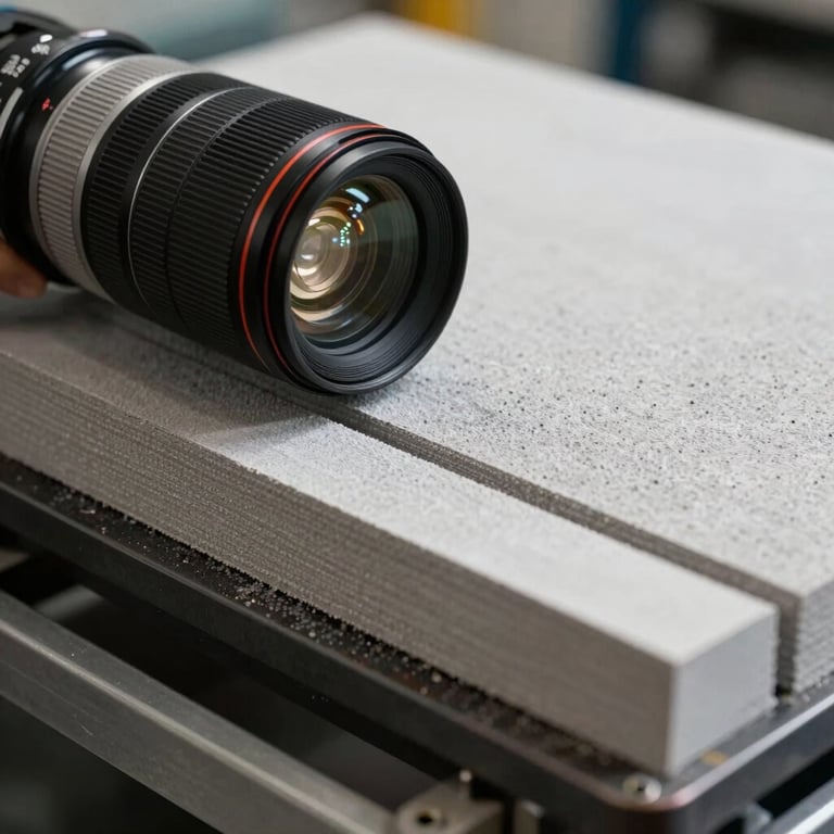 Close-up of high-performance construction materials being professionally applied.