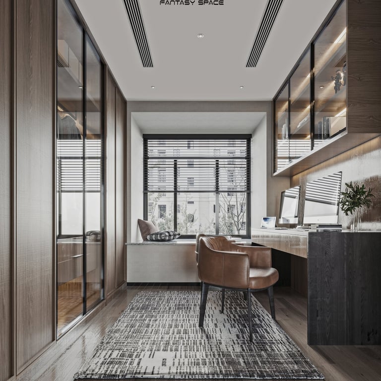 現代簡約室內設計-隱形櫃體與懸浮式電視牆設計案例-幻想空間