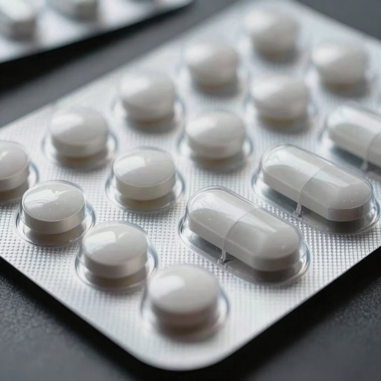 A close-up of a pharmaceutical package ready for local delivery in Cali.