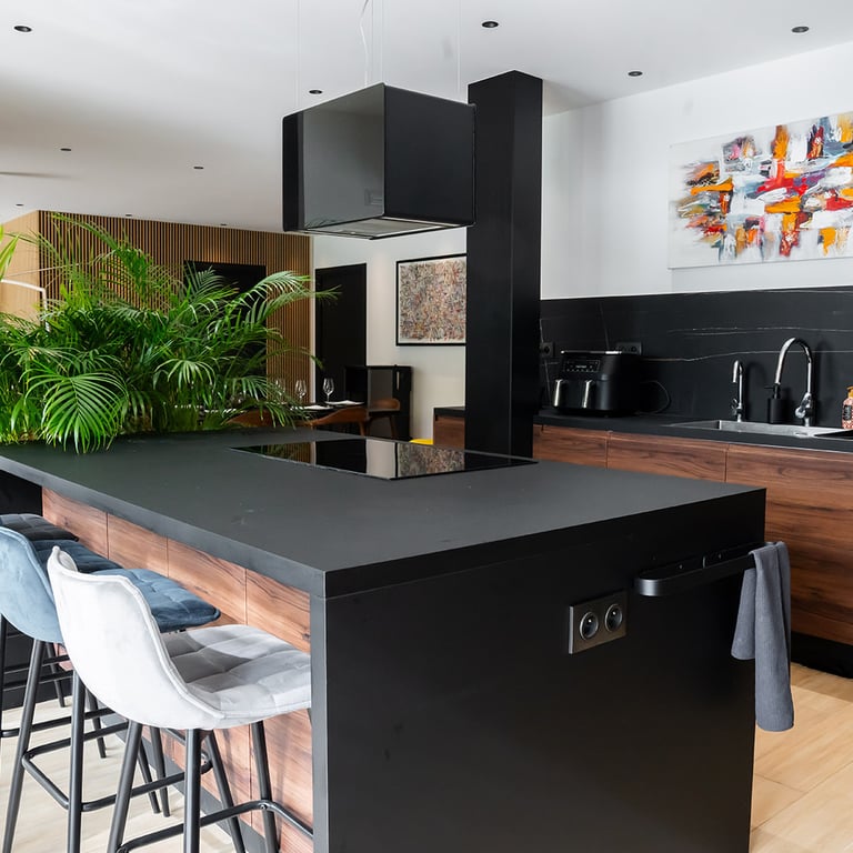 cuisine épurée luxe