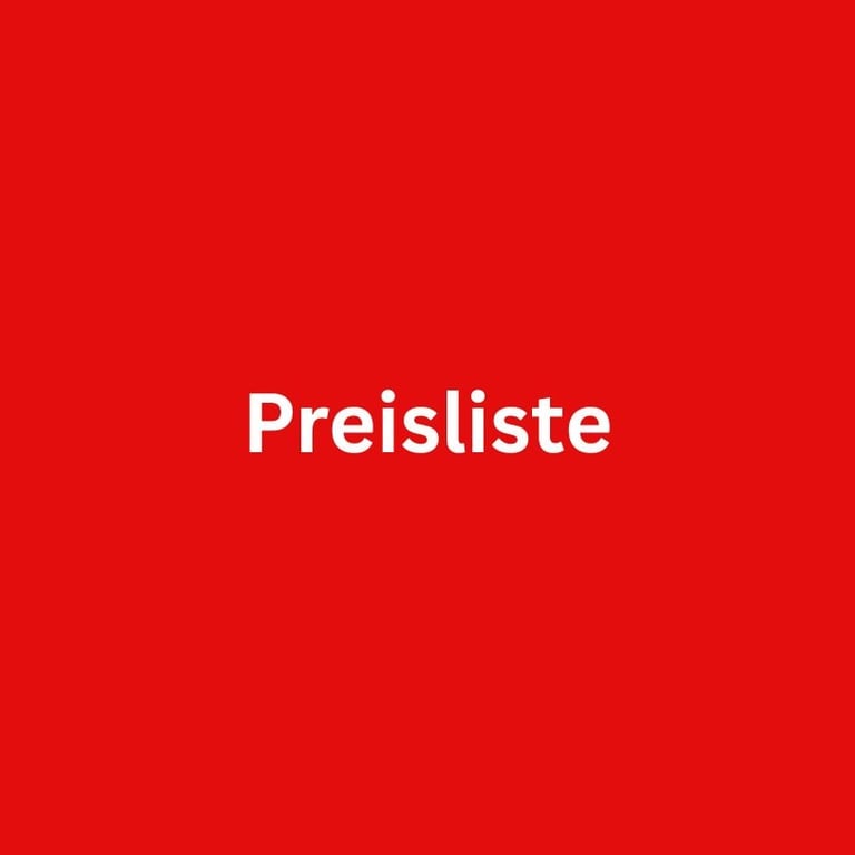 Preisliste