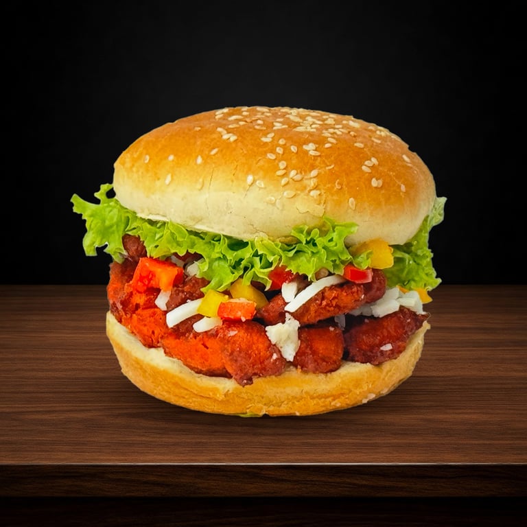 Pizza Burger Cheesy Fusion