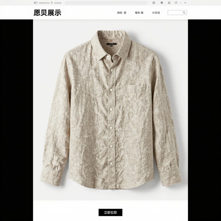 Workers carefully inspecting t-shirts during quality control in the factory.