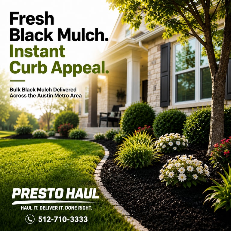 Gravel, mulch, and stone landscape materials for residential landscaping