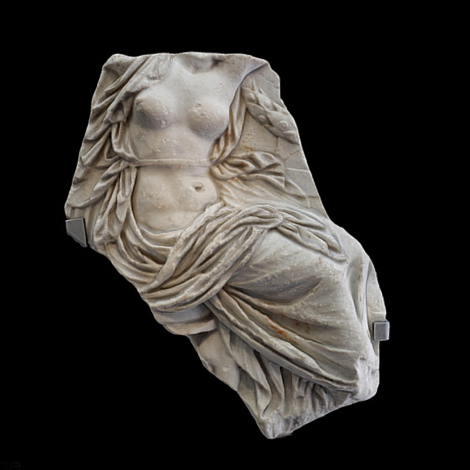 First-century relief depicting Rhea Silvia, mother of Romulus and Remus. Museum of the Roman Theatre