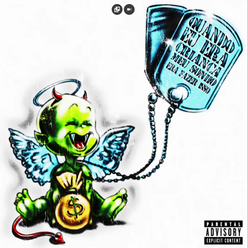 Capa do EP Quando Eu Era Criança Meu Sonho Era Fazer Isso de Leviano e Guap508