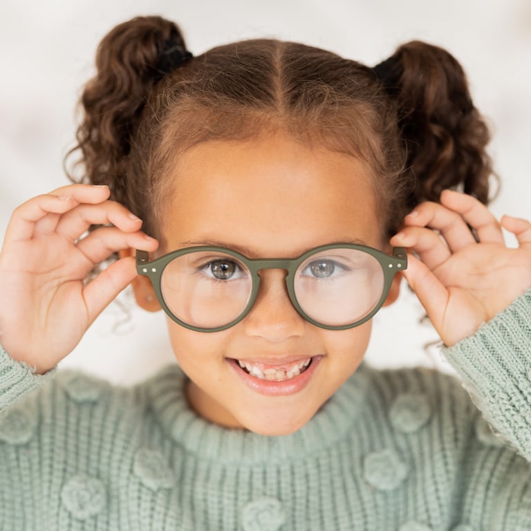 Little girl modeling kids eyewear