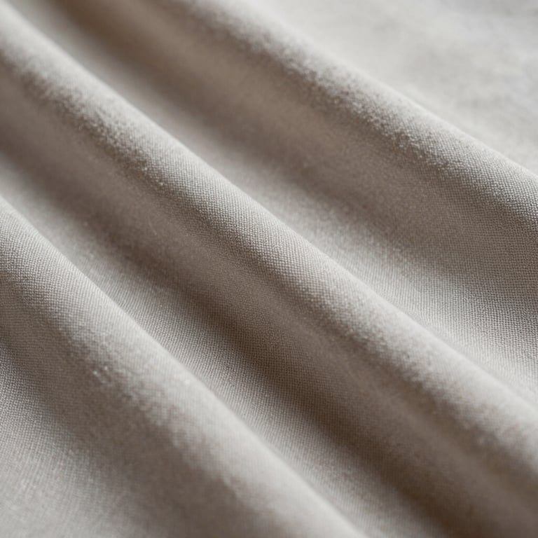 Macro photography of clean fabric textures, silk and linen, showing perfect hygiene and care.
