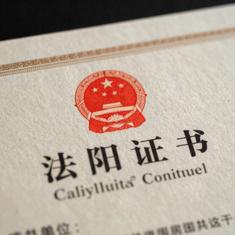 A close-up of a formal trademark certificate with a traditional seal and professional typography.
