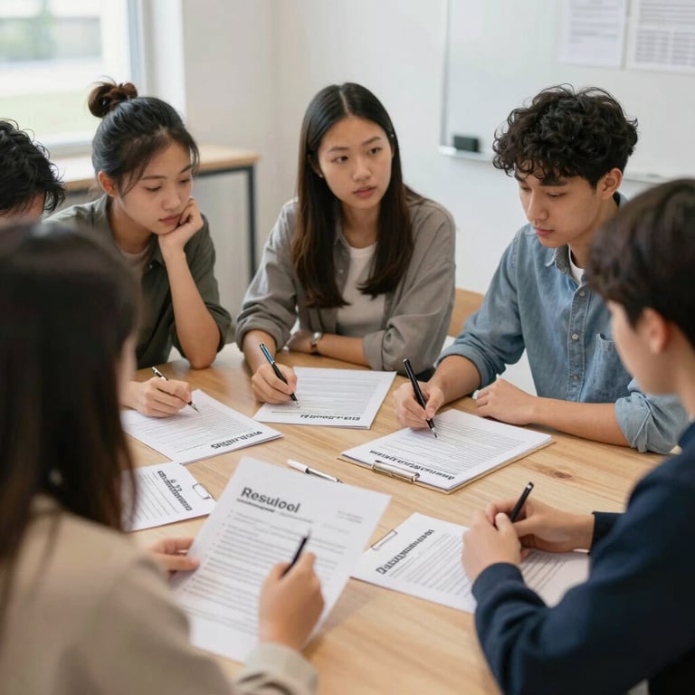 A focused group of professionals engaged in a hands-on coding workshop with laptops and whiteboards.