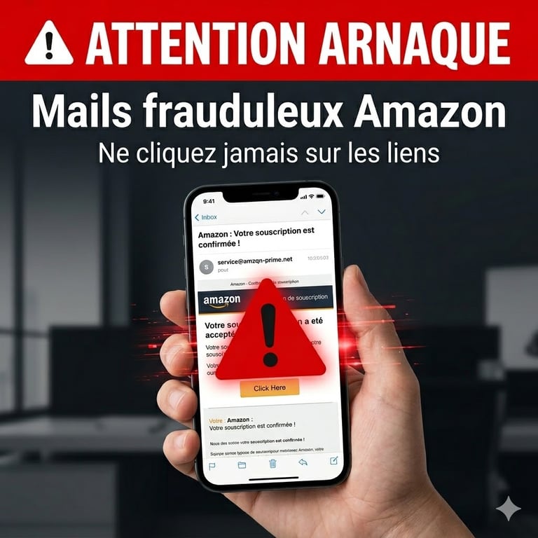 Mails frauduleux Amazon