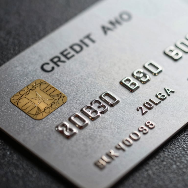A premium metal credit card being used at a high-end South Asian / Indian boutique, close-up shot focusing on the professional and sleek texture.
