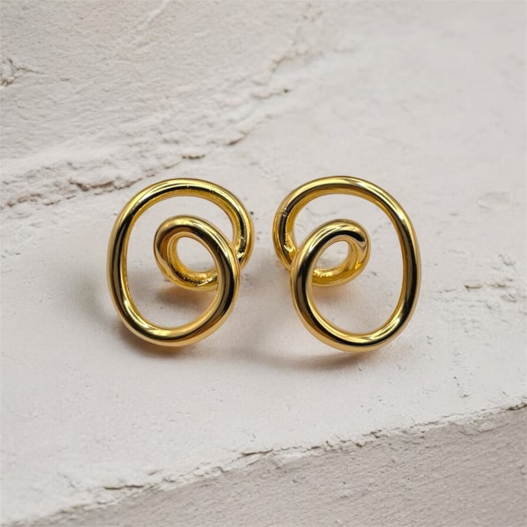 Boucles d’oreilles minimalistes en acier inoxydable pour animation CSE