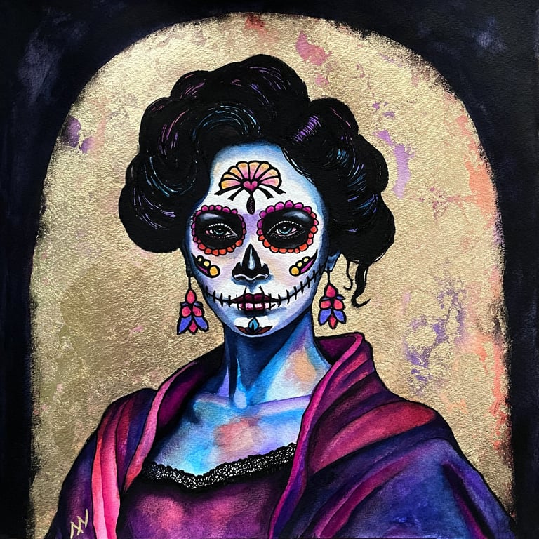 Original watercolor painting ‘Luz’ by manef