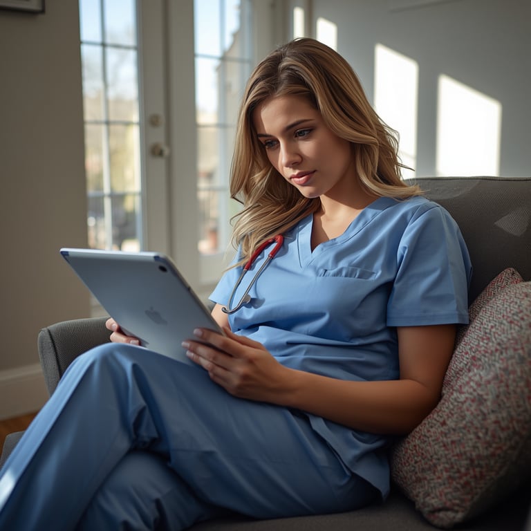 Individual Medical Professional Reviewing her tax with MyCPA Houston